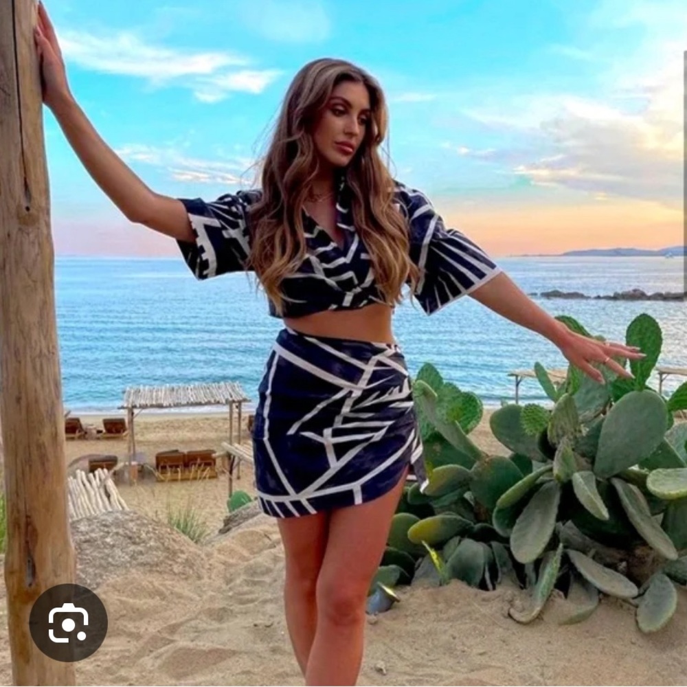 Zara printed set - skirt and top